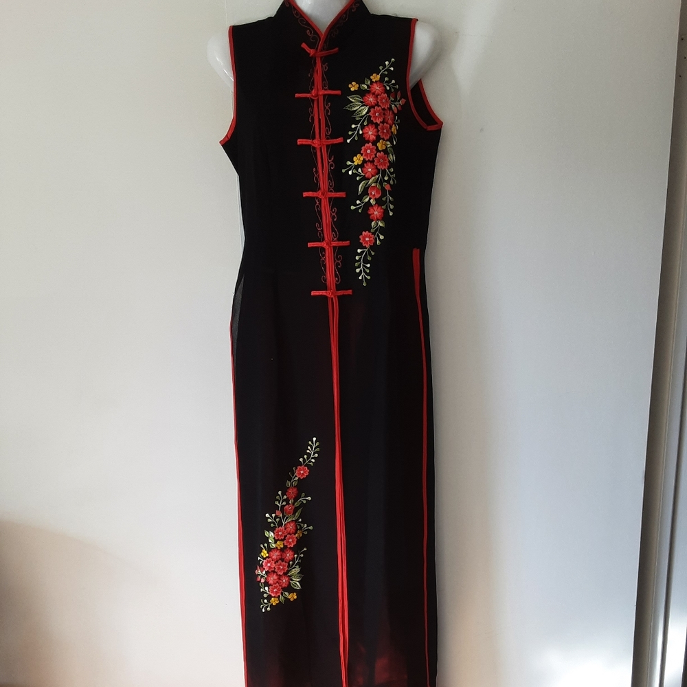 Authentic Elegant Asian "Ao Dai"  2 Piece Tunic Outfit